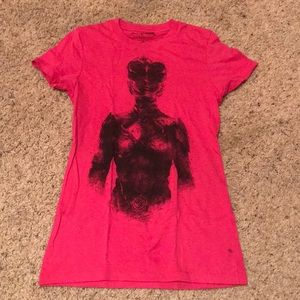 XS pink power rangers shirt